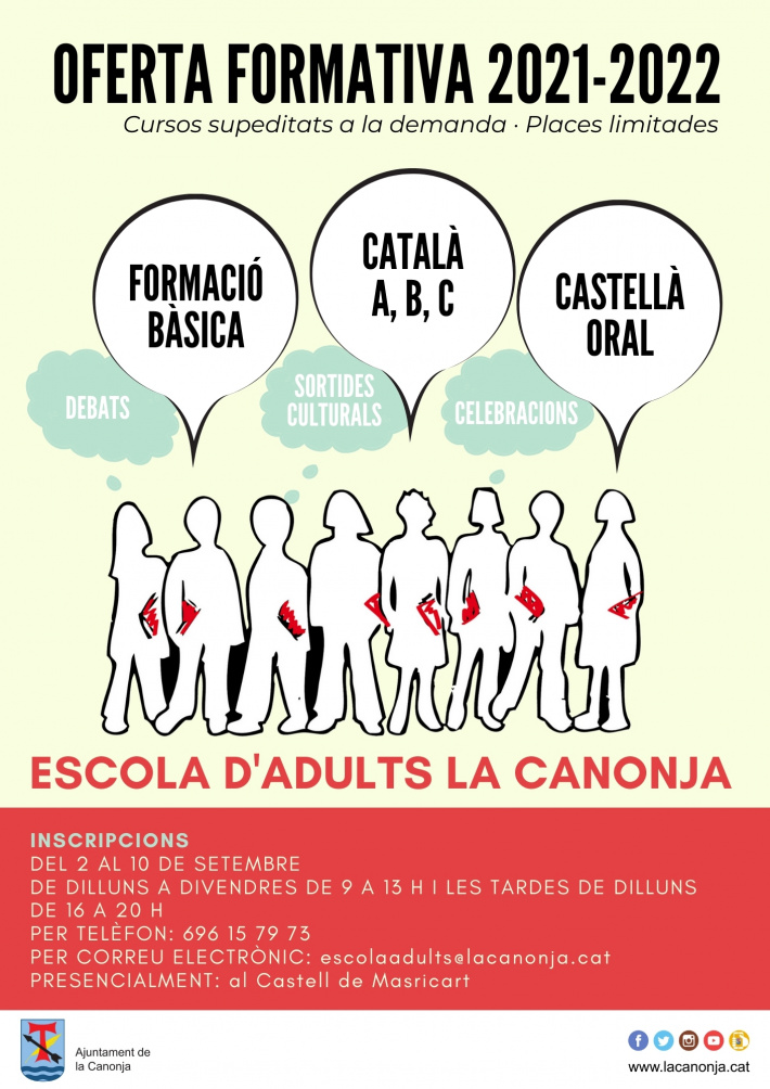 Preinscripcions a l'Escola d'Adults