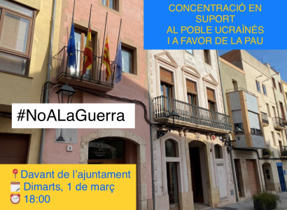 Concentració per la pau i en suport al poble d'Ucraïna