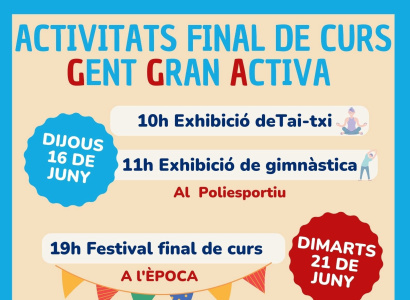 Final de curs Gent Gran Activa: Festival