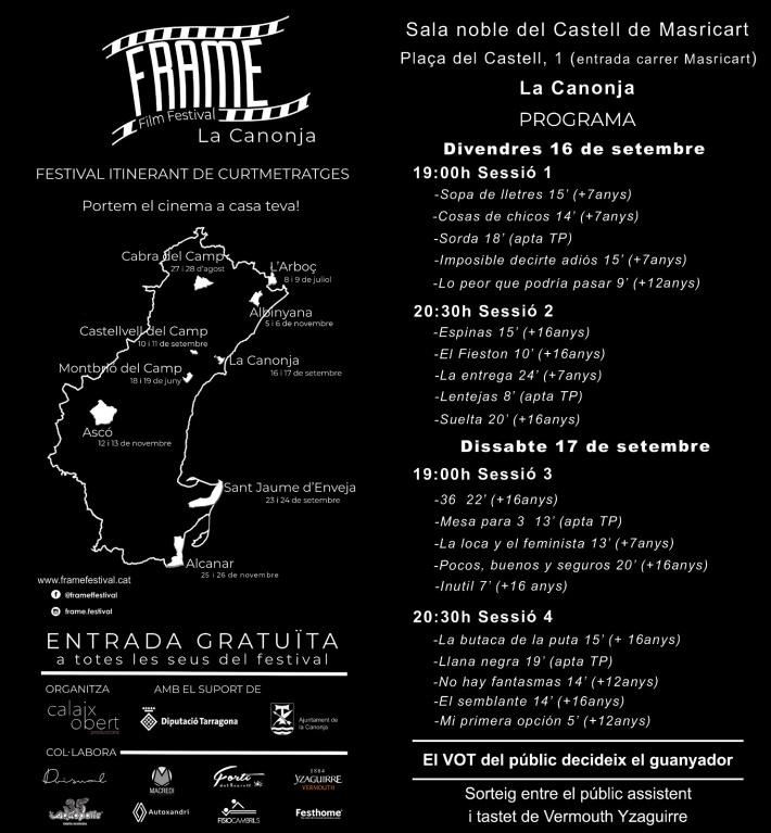 Festival Itinerant de Curtmetratges – FRAME FILM FESTIVAL