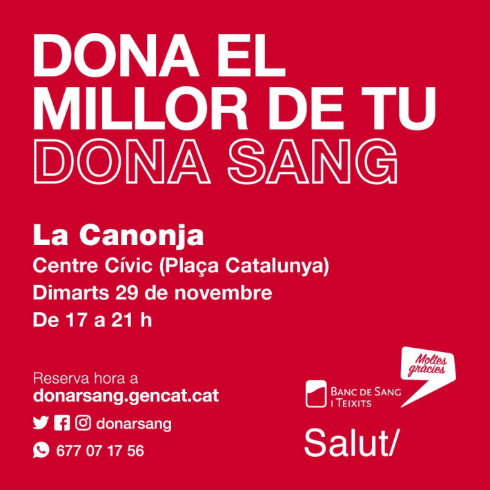 Dona el millor de tu: dona sang