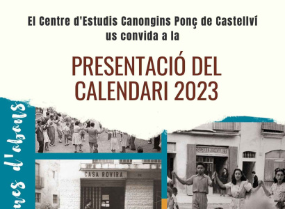 Presentació del calendari 2023 editat pel Centre d'Estudis Canongins