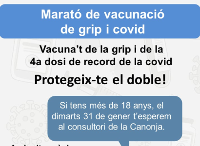 Marató de vacunació de grip i covid