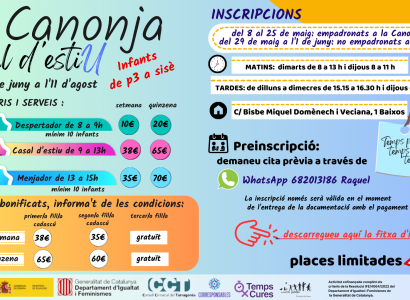 Casal d'Estiu: inscripcions