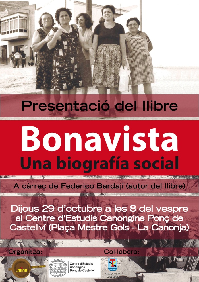 Presentació del llibre: "Bonavista. Una biografia social"