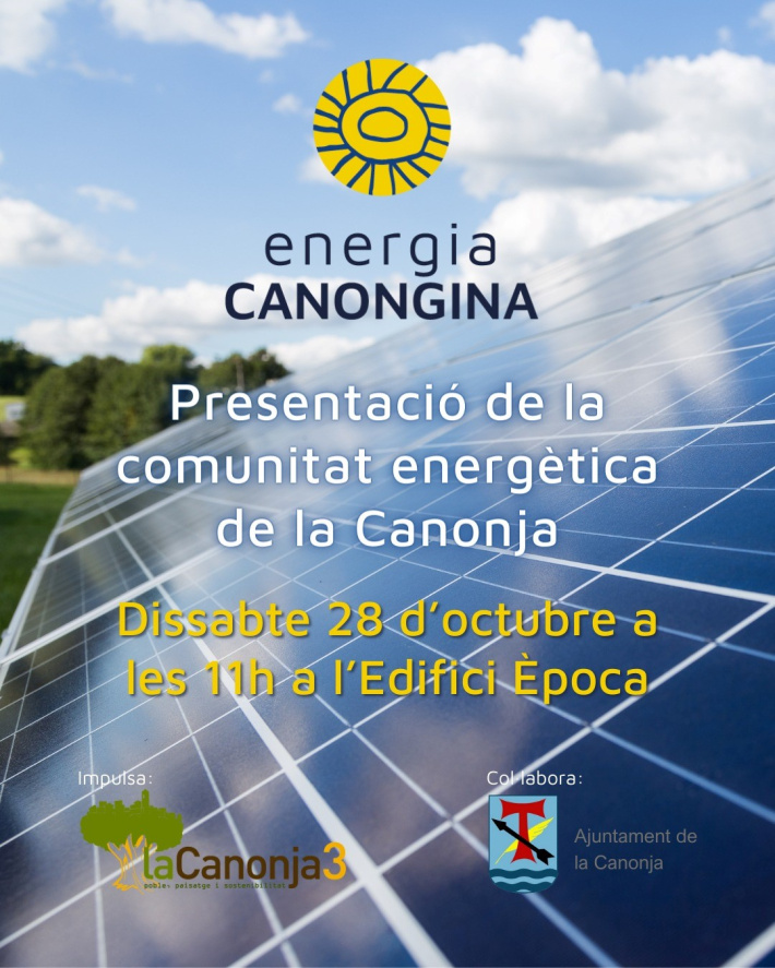 Presentació del projecte de comunitat energètica “Energia Canongina”