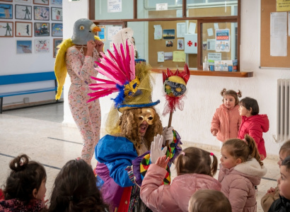 Visita de S.M. Carnestoltes a l’escola