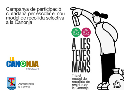A LES TEVES MANS, tria el model de recollida de residus de la Canonja: sessions informatives, JOVES I GENT GRAN