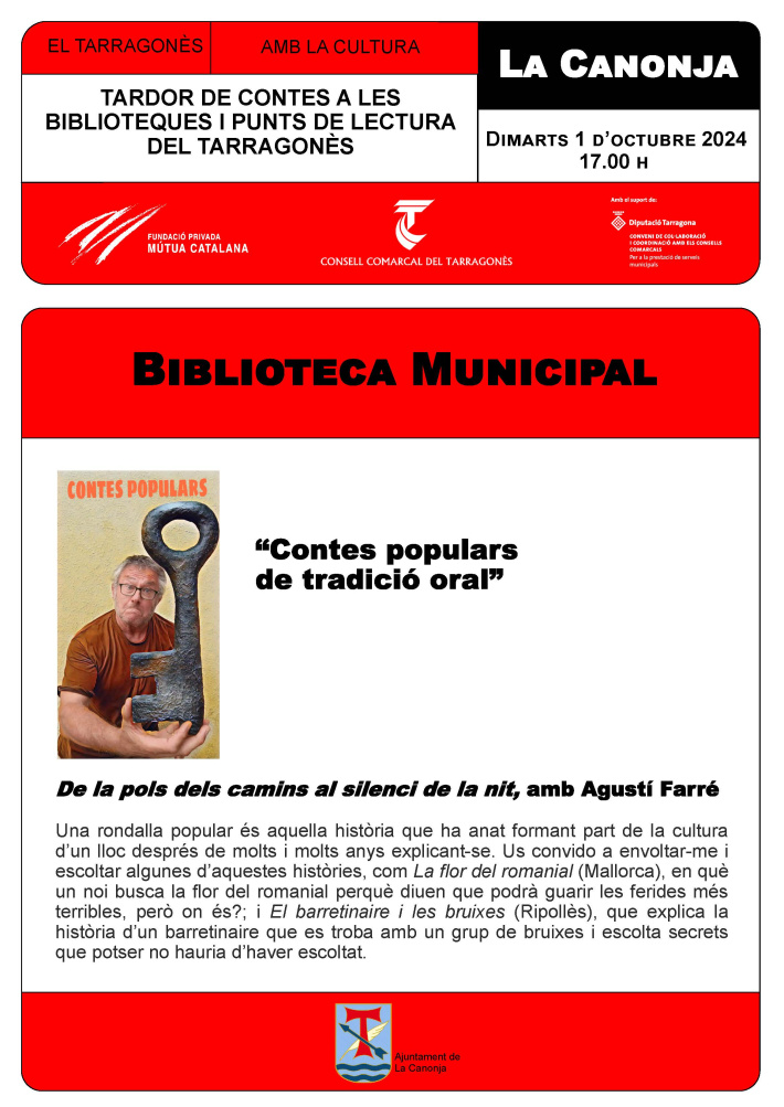 Contes populars de tradició oral amb Agustí Farré