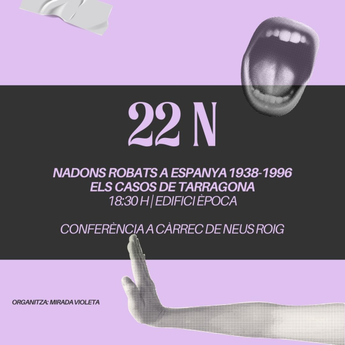 Xerrada: Nadons robats a Espanya 1938-1996