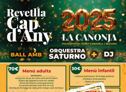 Sopar i revetlla de Cap d'Any 2024-2025