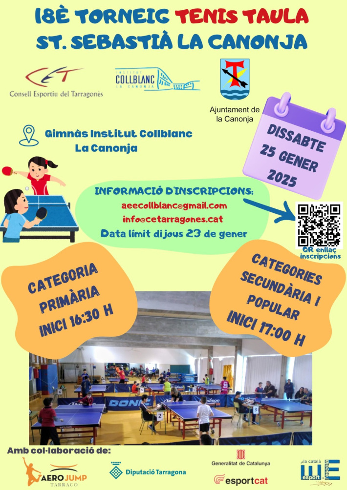 FMH: XVII Trobada Sant Sebastià de tenis taula