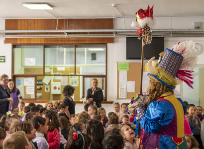 Visita de S.M. Carnestoltes a l'Escola
