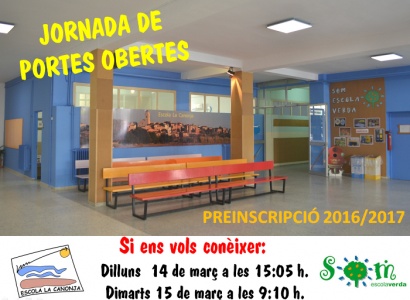 Jornada de portes obertes a l'Escola la Canonja