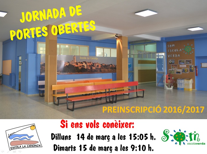 Jornada de portes obertes a l'Escola la Canonja