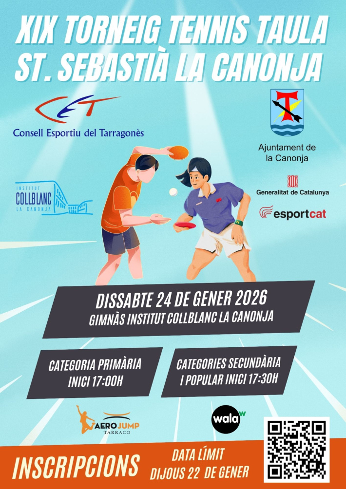 XIX Torneig Sant Sebasti&agrave; de Tennis Taula 