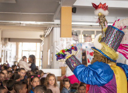 Visita de S.M. Carnestoltes a l'Escola