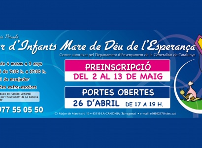 PORTES OBERTES: Llar d'Infants Mare de Déu de l'Esperança