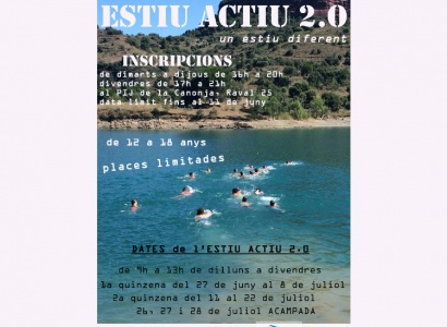 Estiu Actiu 2.0: Inscripcions fins el 10 de juny