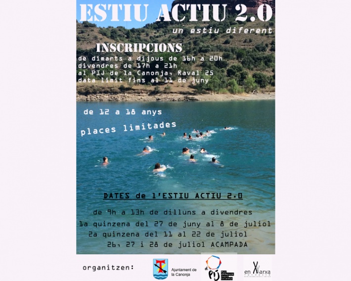 Estiu Actiu 2.0: Inscripcions fins el 10 de juny