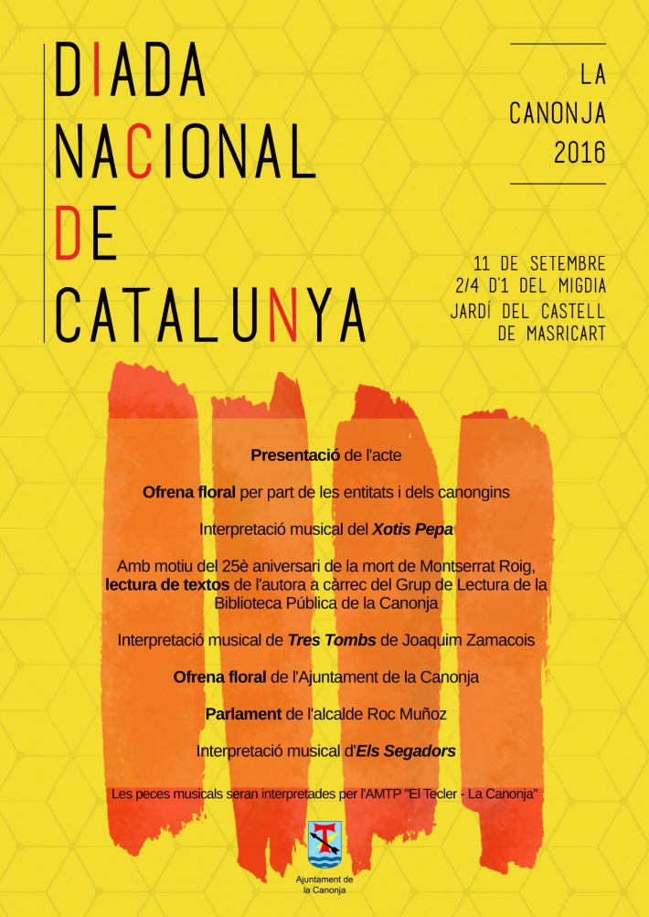 Acte institucional per la Diada de l'Onze de Setembre