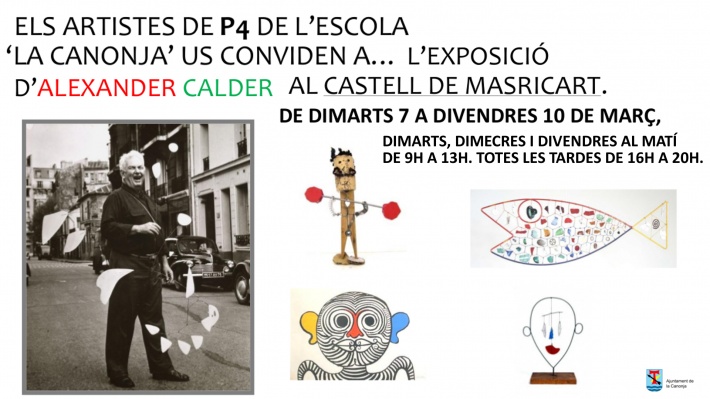 Exposició d'Alexander Calder dels artistes de P4 de l'Escola la Canonja