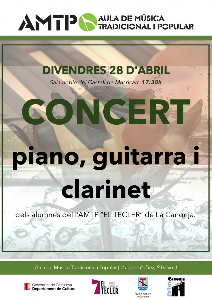 Concert: Piano, guitarra i clarinet