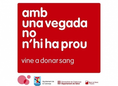 Vine a donar sang. Amb una vegada no n'hi ha prou