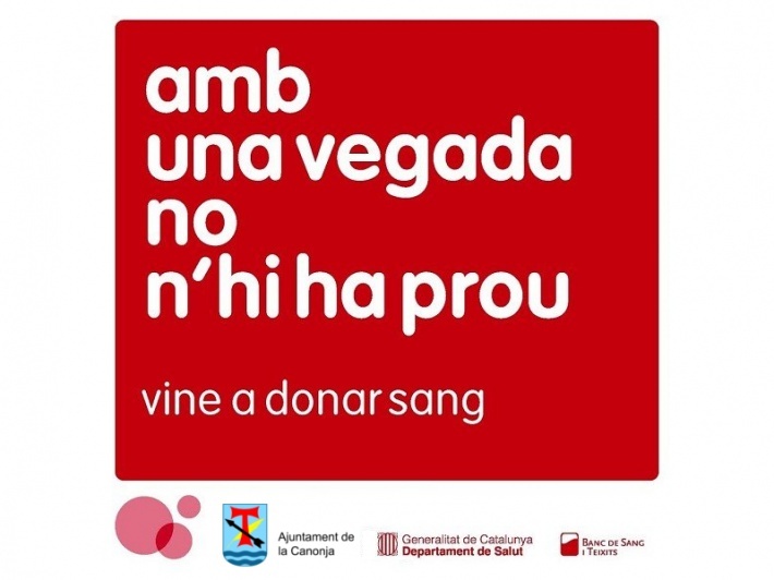 Vine a donar sang. Amb una vegada no n'hi ha prou