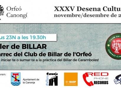 XXXV Desena Cultural. Taller de billar