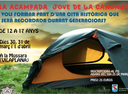 Inscripcions per la 1a Acampada Jove de la Canonja!!!