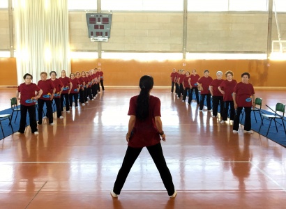 Exhibició de gimnàstica de la Gent Gran Activa