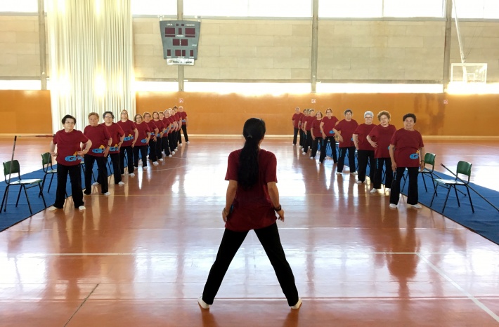 Exhibició de gimnàstica de la Gent Gran Activa