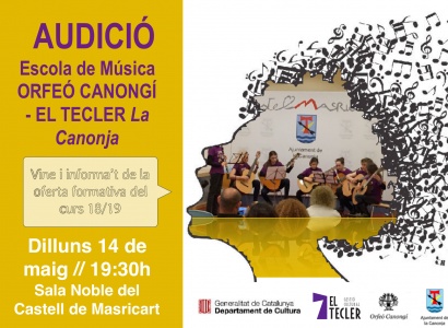 Audició de l'Escola de Música Orfeó Canongí - Tecler La Canonja