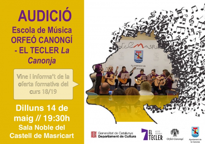 Audició de l'Escola de Música Orfeó Canongí - Tecler La Canonja
