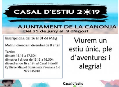 Inscripcions Casal d'Estiu i Casal d'Estiu 2.0