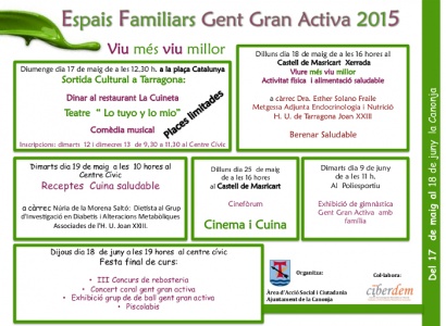 Sortida cultural a Tarragona. Espais Familiars Gent Gran Activa 2015