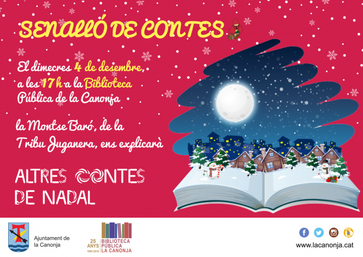 Senalló de contes: "Altres contes de Nadal" amb Montse Baró de la Tribu Juganera