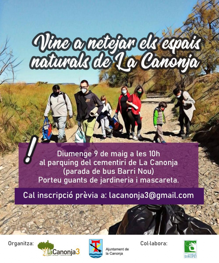 Vine a netejar els espais naturals de la Canonja