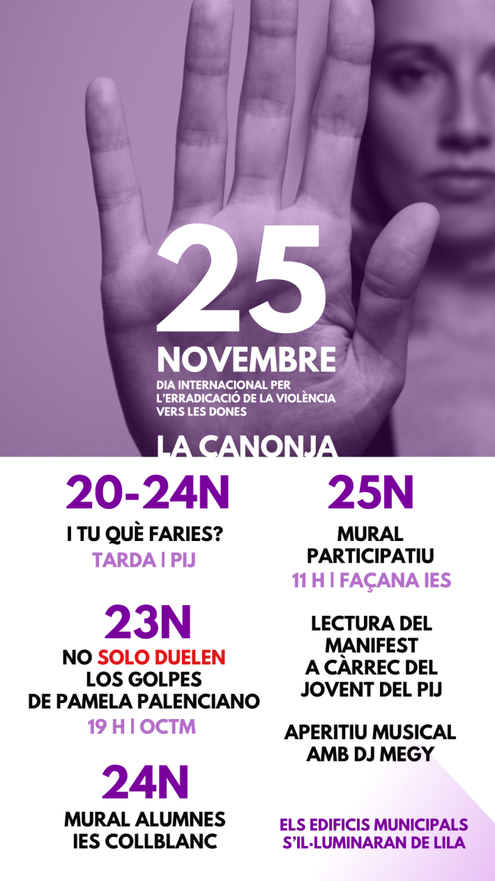 La Canonja inicia una setmana reivindicativa amb motiu del 25N