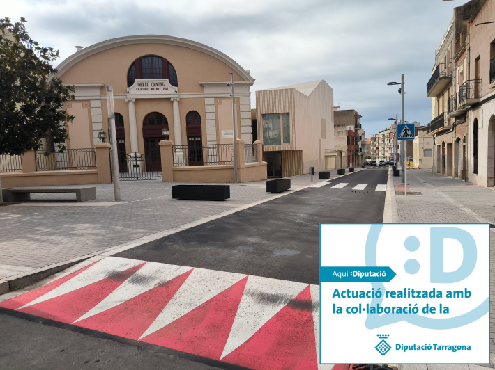 La Diputació subvenciona les obres de pavimentació del segon tram del carrer Marina
