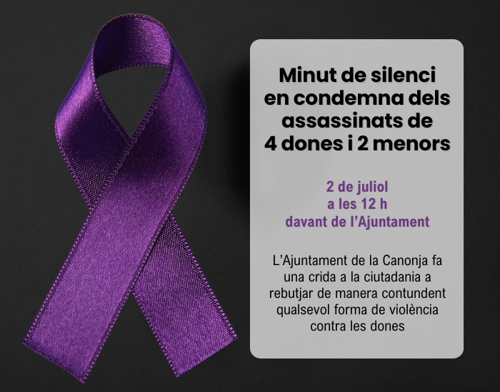 Minut de silenci en condemna dels assassinats de 4 dones i 2 menors