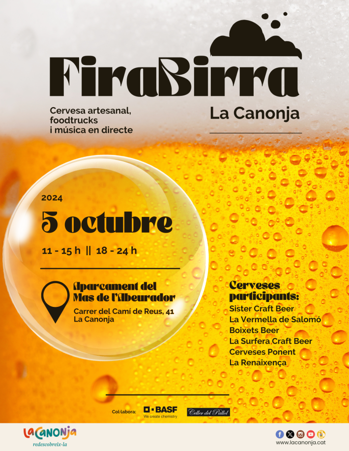 La Canonja prepara la segona edició de la FiraBirra pel dissabte 5 d’octubre