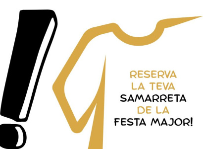 Reserva la teva samarreta de la Festa Major i assegura’t la teva talla!