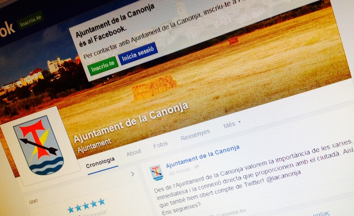 L'Ajuntament de la Canonja present a les xarxes socials