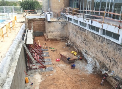 Iniciades les obres de construcció d'un nou gimnàs al poliesportiu municipal
