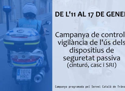 De l'11 al 17 de gener: Campanya de control i vigilància