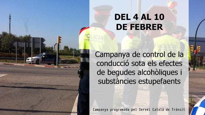 Del 4 al 10 febrer: Campanya de control i vigilància