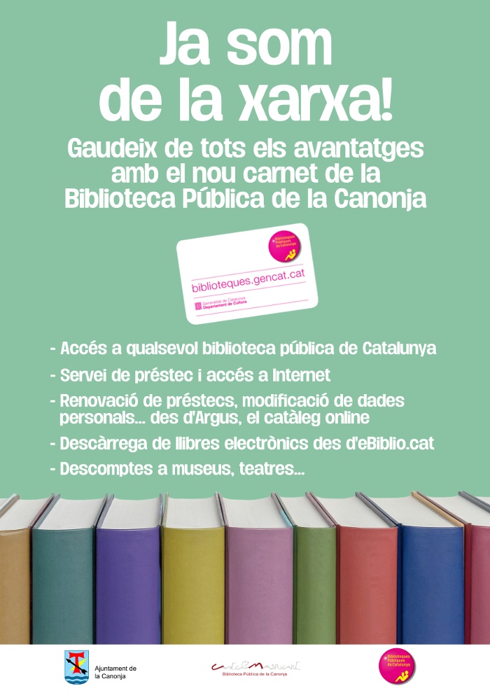 La Biblioteca de la Canonja ja està en funcionament dins del Sistema de Lectura Pública de Catalunya