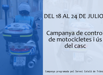 Del 18 al 24 de juliol: Campanya de control i vigilància